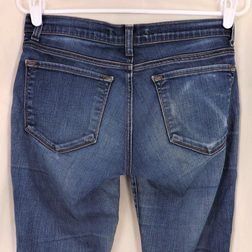 J Brand 5 Pocket Style Blue Denim Light Distress Med-Dark Wash Jeans Pants 27 - Picture 11 of 14